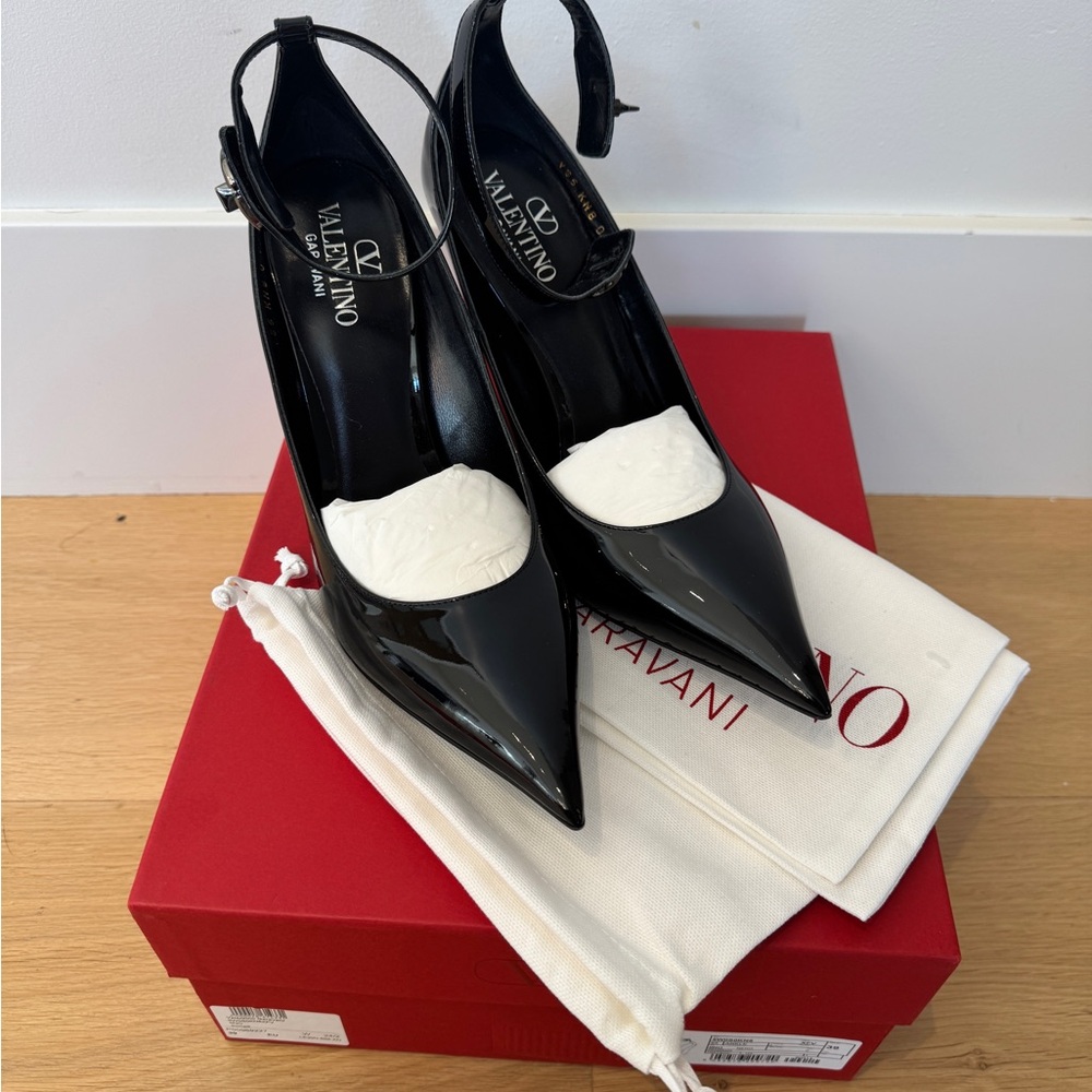 Valentino Women's Black Patent Leather Heels